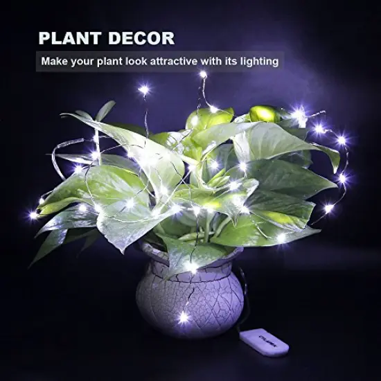 CYLAPEX 6 Pack Cool White Fairy String Lights Battery Operated Fairy Lights Firefly Lights LED Starry String Lights 3.3ft 20 LEDs Silvery Copper Wire for Christmas DIY Decoration Costume Wedding Party {4}