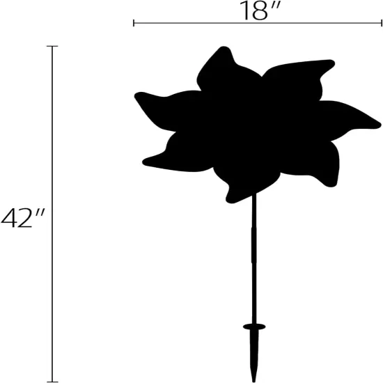 18-inch Striped Iridescent Pinwheel Spinner {5}