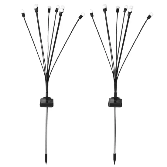 2Pc Solar Firefly Swaying Pathway Lights {1}