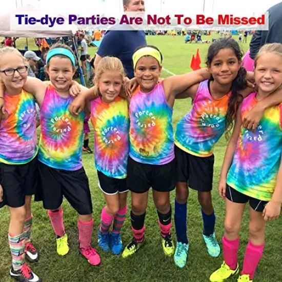 239 Pack Large Tie Dye Kit for Kids and Adults - Permanent Tie Dye Kits for Clothing Craft Fabric Textile Party Group Handmade Project (Dye up to 60 Medium Adults T-Shirts!) {3}