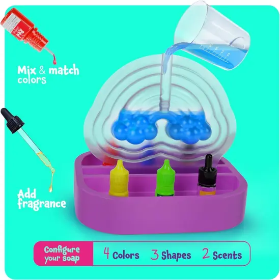 Unicorn Soap Making Kit - Girls Crafts DIY Project Age 6+ Year Old Kids Girl Gifts Science STEM Activity Teenage Christmas Gift Make Your Own Kits {6}