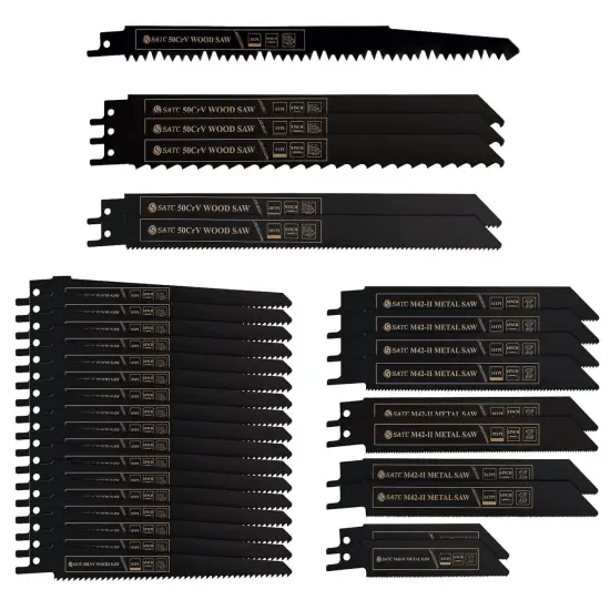 Kitcheniva Reciprocating Saw Blades 32 Pcs Pruner Saw Metal Wood Blades {1}