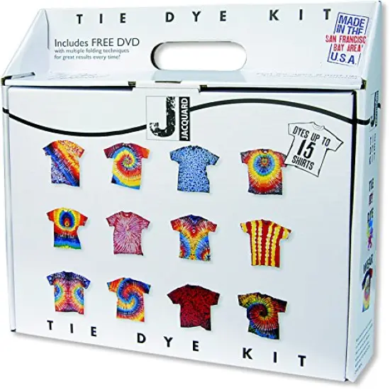 Large Tie Dye Kit - Fantastic Introduction to Tie Dye - Fun for All Ages - Dyes up to 15 Adult T-Shirts {1}