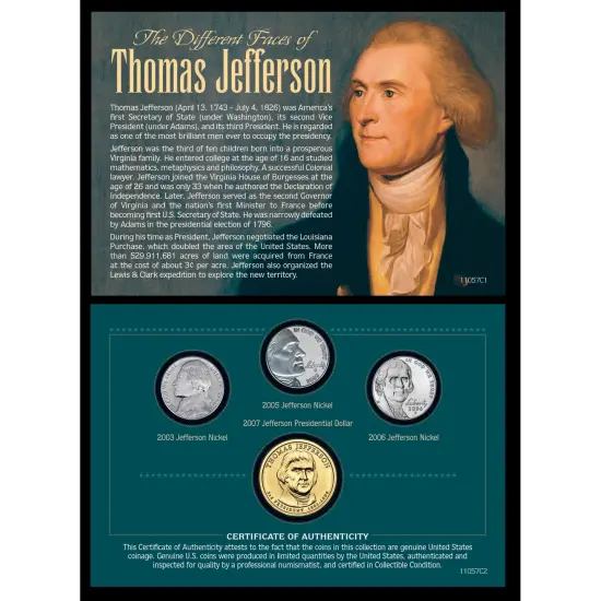 The Different Faces of Thomas Jefferson {1}