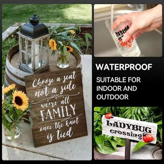 Paint Pens Paint Markers, 14 Pack Permanent Oil Based Markers, Medium Tip, 5 Colors, Never Fade Quick Drying and Waterproof Marker Pen Set for Metal, Wood, Fabric, Tire, Stone, Mugs, Glass, DIY Craft {4}