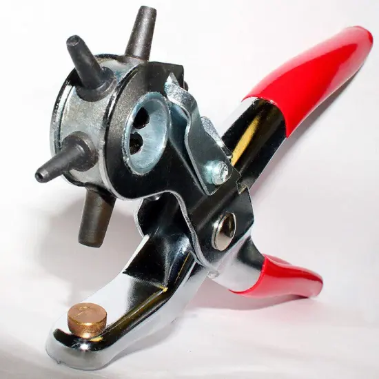 Kitcheniva Leather Hole Punch Hand Pliers Belt Holes 6 Sized Puncher 9" {6}