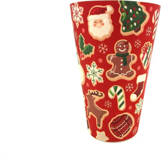 TINYMILLS Christmas Cookies Holiday 14oz Travel Mug - Eco-Friendly Reusable Plant Fiber Travel Mug {2}