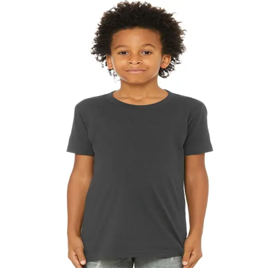 BELLA + CANVAS&reg; Youth Jersey Crewneck Short Sleeve Tee - 3001Y Dark grey {1}