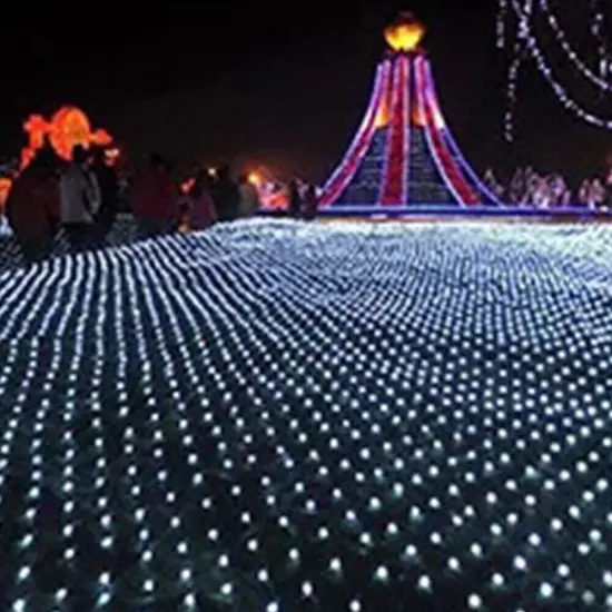 Kitcheniva Mesh Net Christmas Garden Lights Solar Powered {3}