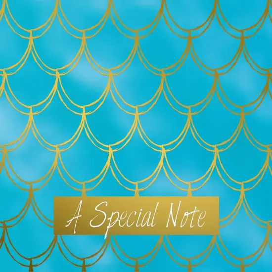 Great Papers! Thank You Note Card and White Envelope, Mermaid with Gold Foil, 4.75" x 3.375"(folded), 50 count {2}