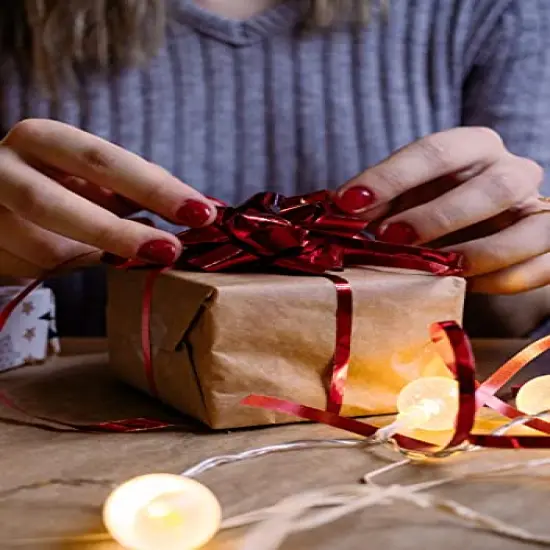 12 Pieces 8x8x4 Inches Gift Boxes White Paper Gift Boxes with Lids for Gifts, Wedding Present, Bridesmaid Proposal Box, Birthday Party Favor, Easy Assemble Box with 66ft Twine {3}