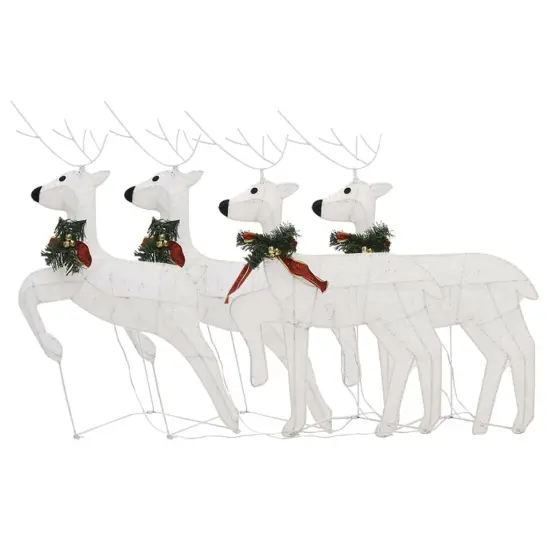 4 pcs Christmas Reindeers with 80 LEDs White {4}