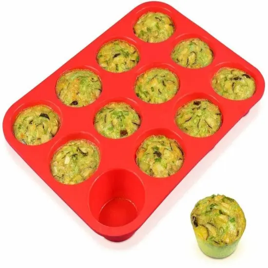 12-Cup Nonstick Silicone Muffin Pan {1}