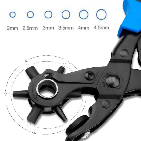Heavy-Duty Multi-Size Leather Hole Punch Tool {3}