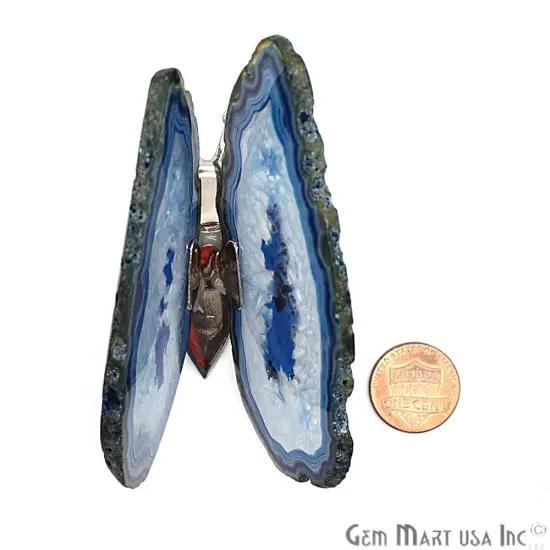 Agate Slice Butterfly, Natural Agate D&eacute;cor, Butterfly Wing Home D&eacute;cor, Agate Geode, Natural Gemstone Butterfly, Housewarming Gift (BFLY) {4}