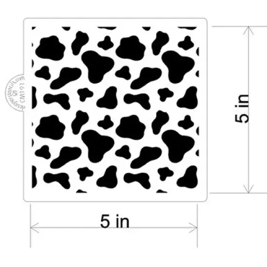 Cow Print Cookie and Craft Stencil | CM191 by Designer Stencils | Stencils for Royal Icing, Airbrush, Dusting Powder | {2}
