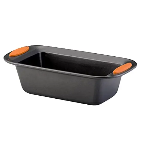Bakeware Oven Lovin' Nonstick Loaf Pan, 9-Inch by 5-Inch Steel Pan, Gray with Orange Handles {2}