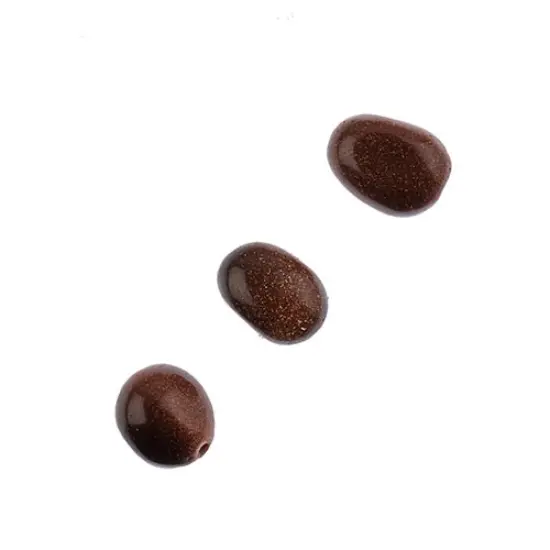 Earth's Jewel Semi-Precious 16" Gold Sandstone Irregular Natural Bead Strand {2}