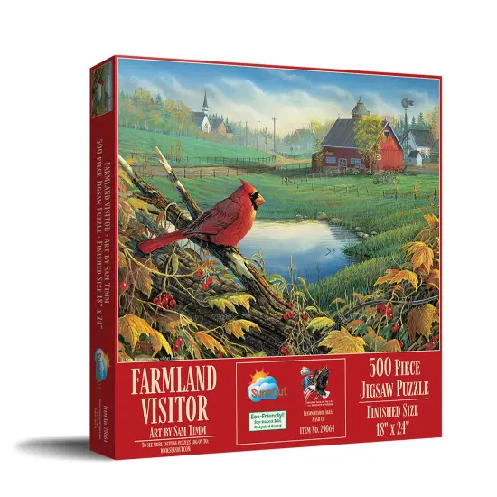 Sunsout Farmland Visitor 500 pc Jigsaw Puzzle 29064 {3}