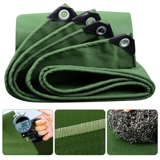 Waterproof Heavy-Duty Canvas Tarp for Multipurpose Cover {3}