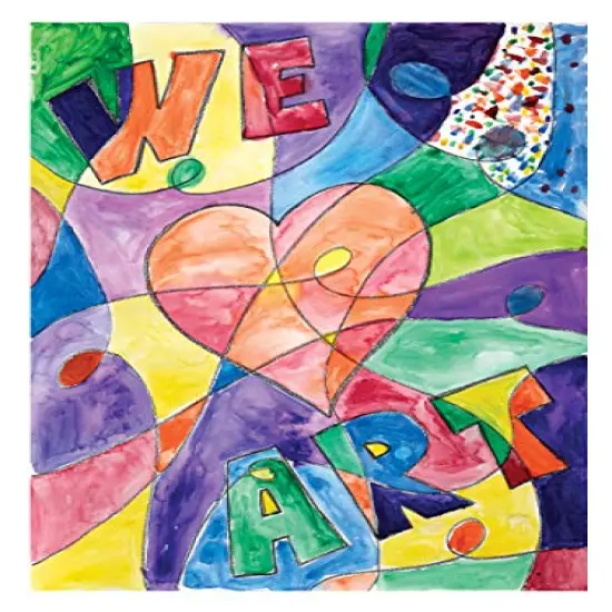 Half Pan Watercolor Paint Set with Brush and Lid, Refillable, 16 Assorted Colors, (01600), 18 Piece Set {6}