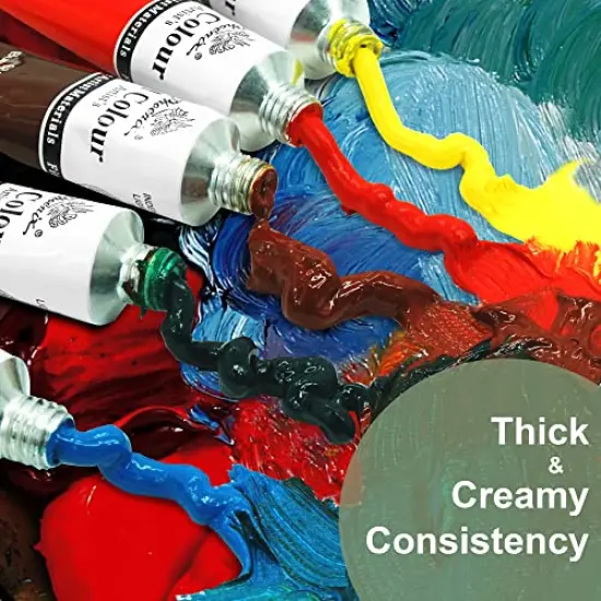 Oil Paint Set, 36x12ml/0.4 Fl Oz Tubes, Non-toxic Oil Based Paints for Canvas Craft Painting, Great Value Art Supplies for Artists, Adults, Kids & Beginners {6}