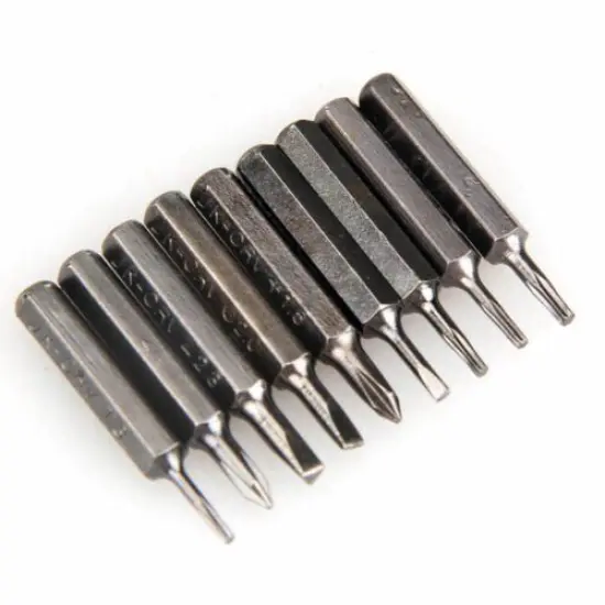 Kitcheniva 10 In 1 Pocket Precision Screwdriver Bit Set Torx Star Phillips Repair Tool {2}