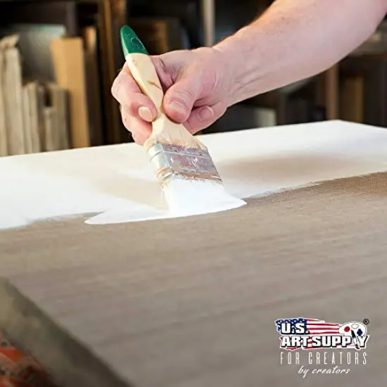 Artists Acrylic Color Paint, Titanium White, 2 Extra-Large 120ml Tubes - Professional Grade, Excellent Tinting Strength, Mixable - Portrait Painting, Canvas, Wood - Student, Beginner {2}