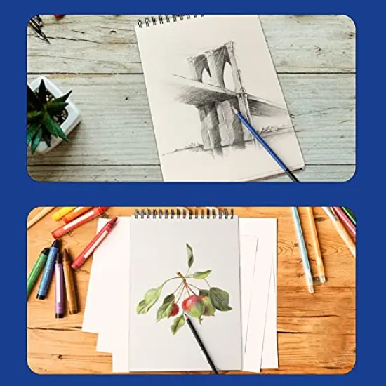 Sketch Book 9x12 Inch, Artist Sketch Pad, 100 Sheets (68lb/100gsm) Spiral Bound Sketchbook, Acid-Free Drawing Paper Pad, Art Supplies for Colored and Graphite Pencils, Charcoal, & Soft Pastel. {2}