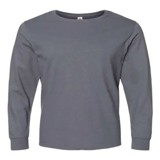 High-Quality Long Sleeve T-Shirt for Adult Charcoal grey {1}