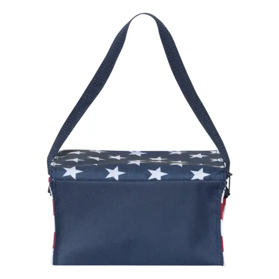 Americana Cooler! Made from rugged 600D polyester, adjustable 22 1/2" blue strap adds a dash | RAHEEV&reg; {3}