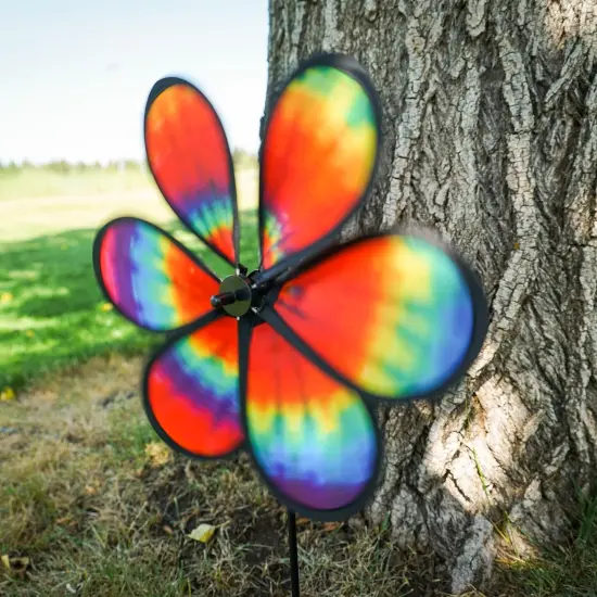 12-inch Tie Dye Daze Flower Spinner {4}