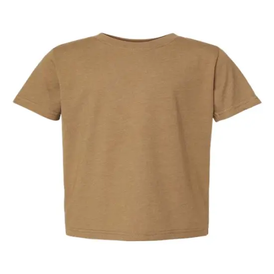 Rabbit Skins® Toddler Fine Jersey Crewneck Short Sleeve Tee - 3321 Vintage coyote brown {1}