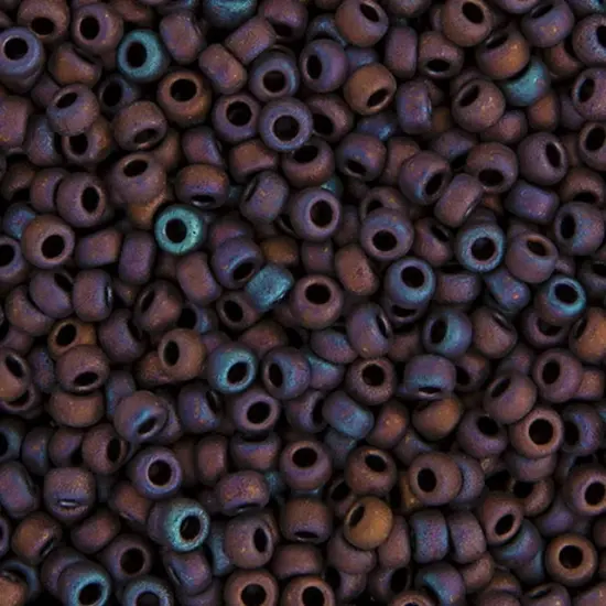 Miyuki 250g Metallic Round Rocailles Seed Beads, 11/0 Copper AB Mat #2005 {1}