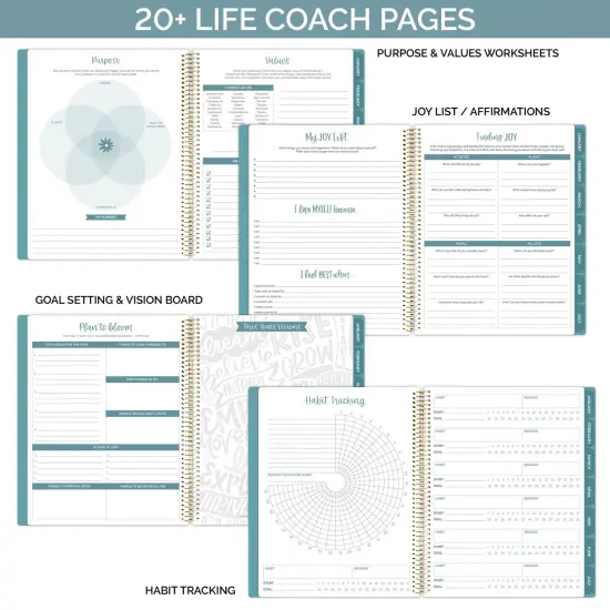 bloom daily planners Undated Ultimate Planner & Calendar, 9" x 11", Interchangeable Cover {3}