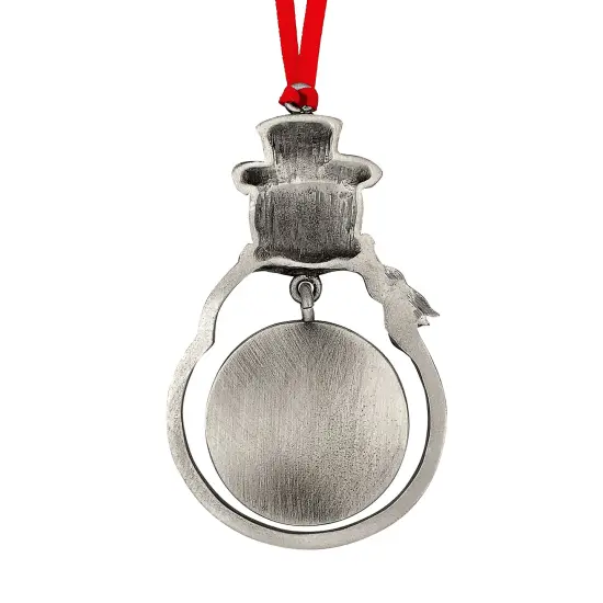 JFK Half Dollar Snowman Ornament With Colorized Snowman Coin {3}