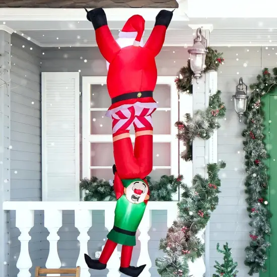 8FT Hanging Santa Inflatable Decoration {1}