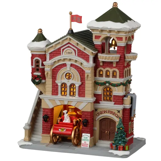 Lemax&copy; Christmas Caddington Village&trade;: Union Fire Co Firehouse Building {1}