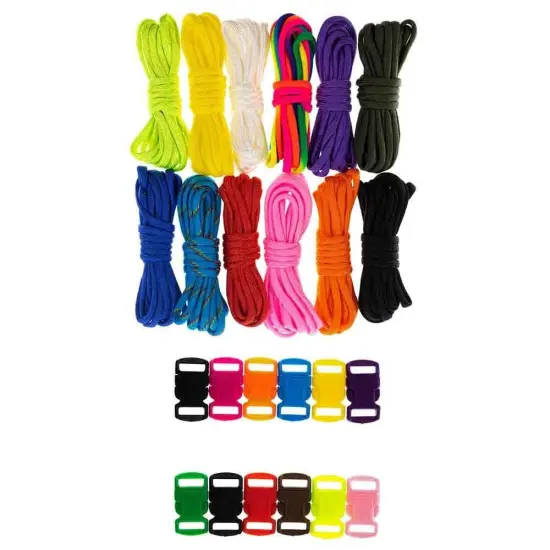 Kitcheniva Rainbow Paracord Bracelet Kit {1}