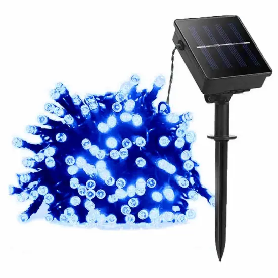 Kitcheniva Solar Powered 100 LED String Light Christmas Decor Blue {1}