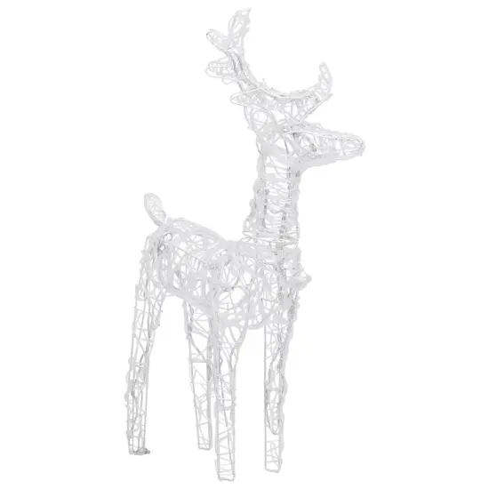 6 pcs Christmas Reindeers 240 LEDs Acrylic Cold white {4}