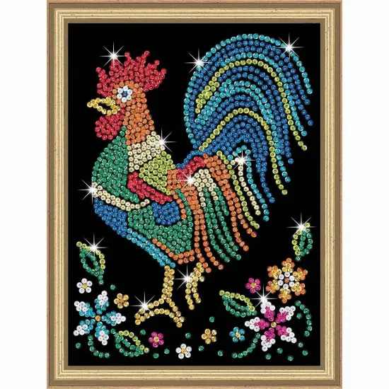 KSG Crafts Cosmo Cockerel Sequin Kit Multi {1}