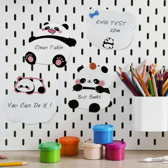 Wrapables Cute Panda Sticky Notes, Adhesive Memo Notepads for Home, Office, Work (Set of 8) {4}