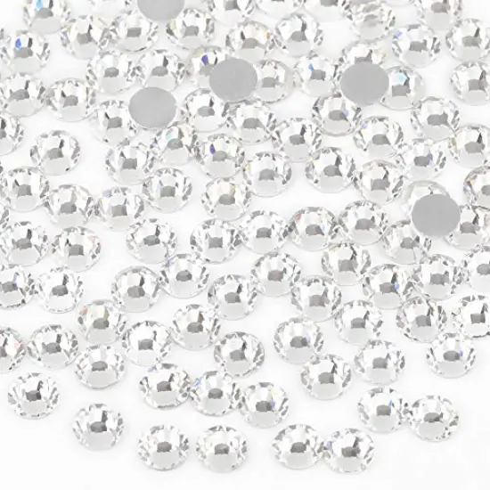 14440 Pieces Flat Back Crystal Rhinestones Round Gems for Nail Art and Craft Glue Fix, Crystal (4.6-4.8mm) SS20 {2}