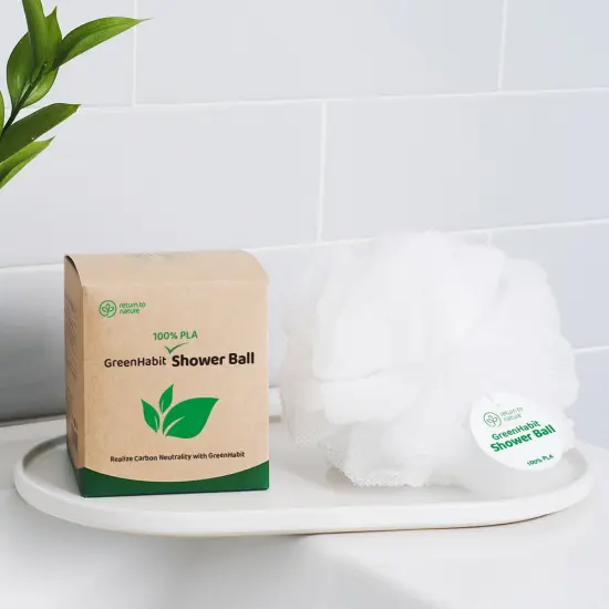 GreenHabit Sensitive Shower Ball - Biomass (PLA100%) No microplastic {3}