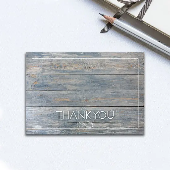 Great Papers! Thank You Note Card and White Envelope, Driftwood, 4.75" x 3.375"(folded), 50 count {3}