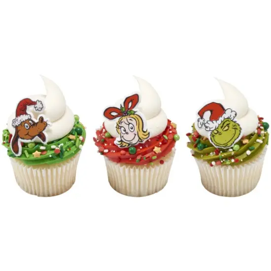 How The Grinch Stole Christmas Assortment Cupcake Rings 24ct {4}