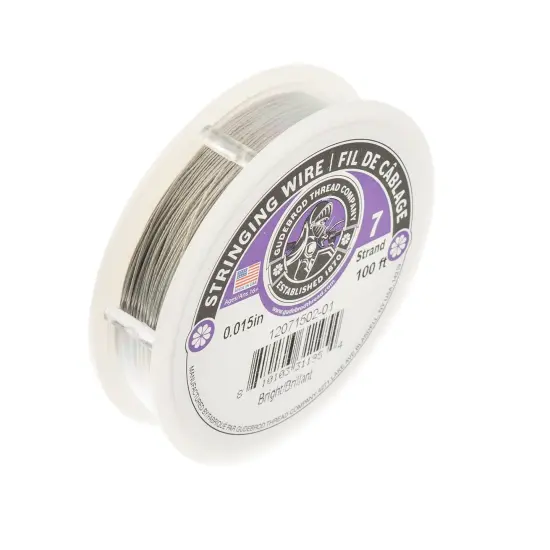Gudebrod 0.015" 7-Strand Stainless Steel Jewelry Wire | Made in USA {3}