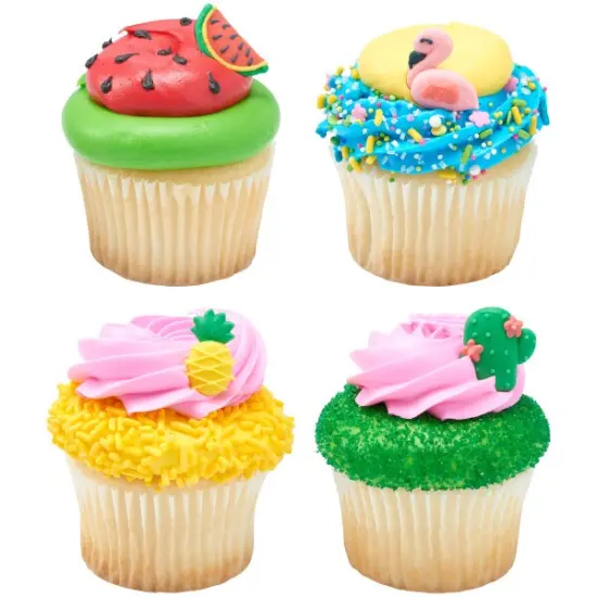 Tropical Vibes Royal Icing Decoration 12ct {4}