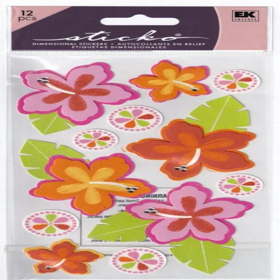 Sticko Hibiscus Dimensional Stickers {1}